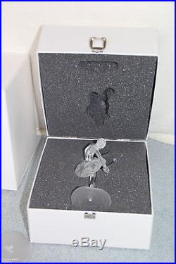 RETIRED Swarovski Silver Crystal BALLERINA Frosted Clear Figurine WithCase & COA