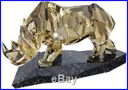 Rhinoceros Soulmate Smokey Brown Crystal Rhino 2015 Swarovski #5136804