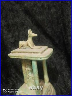 Raer Antique Anubis Ancient Egyptian God of the Afterlife Figurine Stone