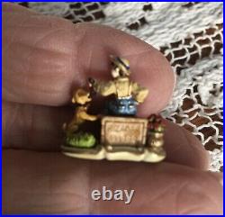 Randall Zadar GO FETCH 1999 Miniature Bronze Figurine #148/149 Signed
