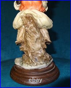 Rare 1980 Giuseppe Armani Signed Porcelain Figurine Girl With Lamb 9 Capodimont