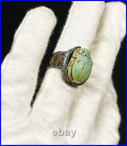 Rare Ancient Egyptian Scarab Ring with the beautiful Details