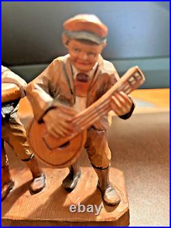 Rare Anri Wood Carving (musicians)
