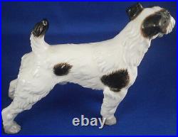 Rare Augarten Porcelain Original Period Dog Terrier Figurine Porzellan Hund Wien