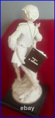 Rare Giuseppe Armani Boy Figurine with Vase Bisque