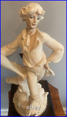 Rare Giuseppe Armani Boy Figurine with Vase Bisque