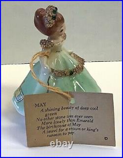 Rare Josef Originals California May Tilt Head Doll of the Month Original Card
