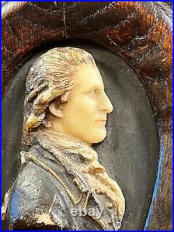 Rare Late 18th Century Wax Profile Portrait Miniature of Captain John Paul Jones