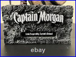 Rare PROMO Captain Morgan Statue Bar Advertising Display 18'' Tall