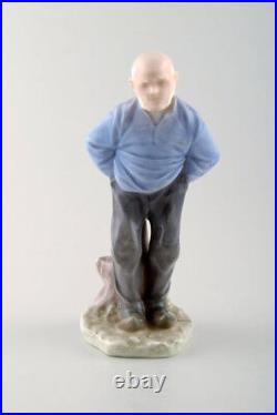 Rare Royal Copenhagen Porcelain figurine number 1001, older man
