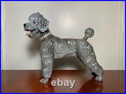 Rare Vintage ROSENTHAL #1165 Large Gray Porcelain Poodle Dog Figurine T. Karner