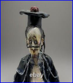 Rare original TONI MORETTO signed, Judge ceramic figurine, Italy. Read