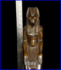 Real Unique Statue of The Jackal God Of Mummification Anubis