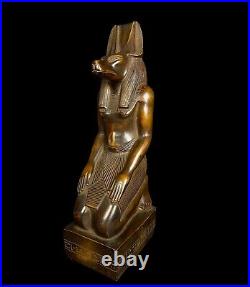 Real Unique Statue of The Jackal God Of Mummification Anubis