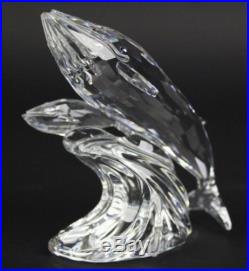 Retired SCS Swarovski Austria Crystal Whale Care for Me 1992 Glass Figurine NR