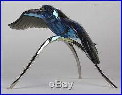 Retired SWAROVSKI Colored Crystal PARADISE ROLLER BIRD Blue Yellow Figurine RDR