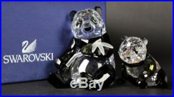 Retired Swarovski 2008 SCS Panda Bears 900918 Wildlife Crystal Figurine NR TTO