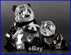 Retired Swarovski 2008 SCS Panda Bears 900918 Wildlife Crystal Figurine NR TTO