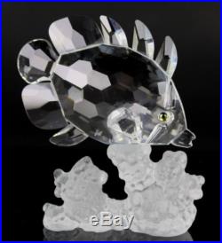 Retired Swarovski Austria Butterfly Fish Coral 7644 Silver Crystal Figurine MBH
