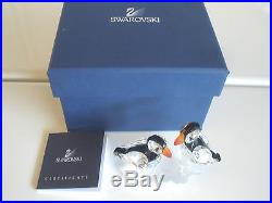 Retired Swarovski Crystal Puffins Birds On Ice Figurine with Original Box- MINT Retired Swarovski Crystal Puffins Birds On Ice Figurine with Original Box- MINT