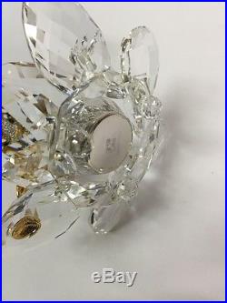 Retired Swarovski Gold Crystal in Flight Hummingbird COA