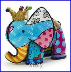 Romero Britto Lucky Elephant Figurine 10th Anniversary Special Edition #334534