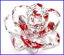Rose Flower Clear Crystal Petals Reflects Red 2017 Swarovski Crystal 5249251