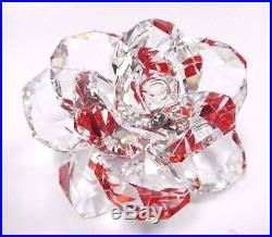 Rose Flower Clear Crystal Petals Reflects Red 2017 Swarovski Crystal #5249251