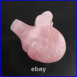 Rose Quartz Anatomical Heart Crystal Human Sculpture Home Decor Valentine Gift