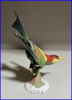 Rosenthal Bird Of Paradise Porcelain Statue Figurine Heisel 1031 11 mint