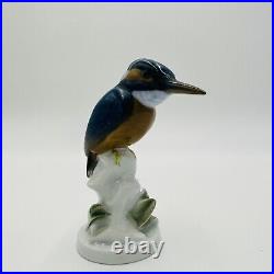 Rosenthal Germany Kingfisher Bird Figurine Hand Painted Marked #867 Vintage