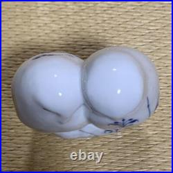 Royal Copenhagen Blue Palmette Owl Pair Figurine #077 Hand-Painted ALX Signed Royal Copenhagen Blue Palmette Owl Pair Figurine #077 Hand-Painted ALX Signed