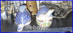 Royal Crown Derby Bone China Pair Of Robins