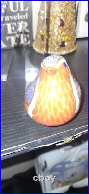 Royal Crown Derby Bone China Pair Of Robins