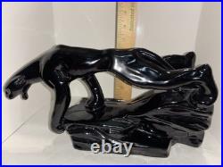 Royal Haeger Panther On A Rock R760 7 Inches Tall