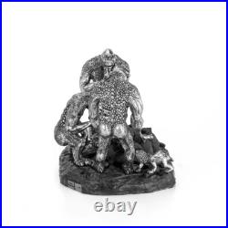 Royal Selangor Graeme Anthony BILBO BAGGINS AND THE THREE TROLLS Pewter Statue