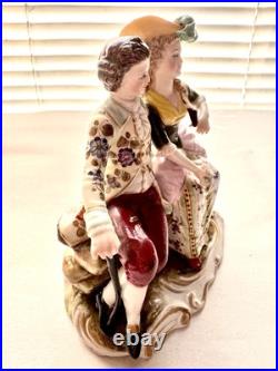 Royal Vienna Porcelain Courting Couple 19th Century Royal Vienna Porcelain Courting Couple 19th Century