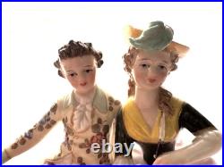 Royal Vienna Porcelain Courting Couple 19th Century Royal Vienna Porcelain Courting Couple 19th Century
