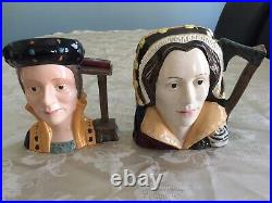 Royal doulton King Henry VIII And 6 Wives Toby mug Set