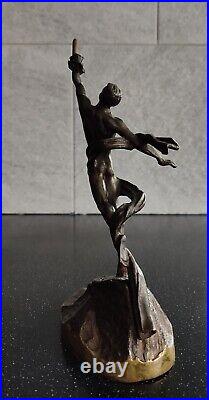 Russian bronze sculpture road to the stars ussr space race vintage art RARE