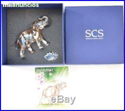 SCS Authentic Swarovski Crystal Elephant Cinta Mother Large Paradise Color NIB