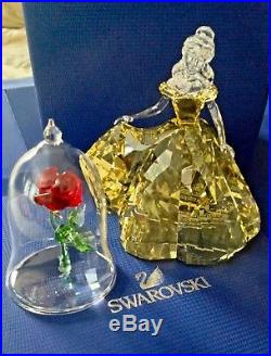 SWAROVSKI 2017 DISNEY BELLE (Retired Limited Edition) with ENCHANTED ROSE