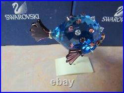 SWAROVSKI 626203 CLEONA CAPRI BLUE CRYSTAL TROPICAL FISH WithBOX
