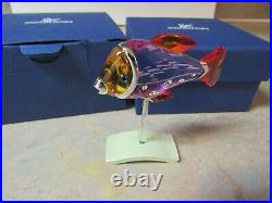 SWAROVSKI 626205 CAMARET FUCHSIA RAIN CRYSTAL TROPICAL FISH WithBOX