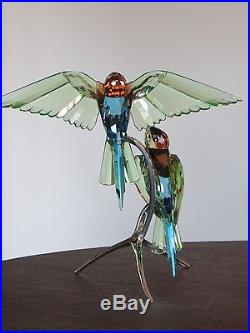 SWAROVSKI BEE EATERS MINT CONDITION in ORIGINAL INNER and OUTER BOXES