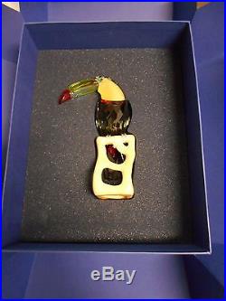 Swarovski Black Diamond Toucan Crystal Figurine #850600 Retired In Box