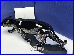 Swarovski Black Jaguar Retired 2016 Mib #5048145