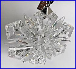 Swarovski Crystal 1999 Snowflake Star Annual Christmas Holiday Ornament Mib Nr