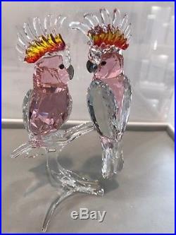 Swarovski Crystal 2017 Pink Cockatoos. New In Box