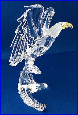 SWAROVSKI CRYSTAL BALD EAGLE No. 0248003, WITH BOXES & CERTIFICATE